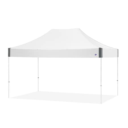 E-Z Up TAA Compliant Eclipse Shelter, 10' W x 15' L, White Steel Frame, White Vented Top EC3STL15KFWHTVMCWH